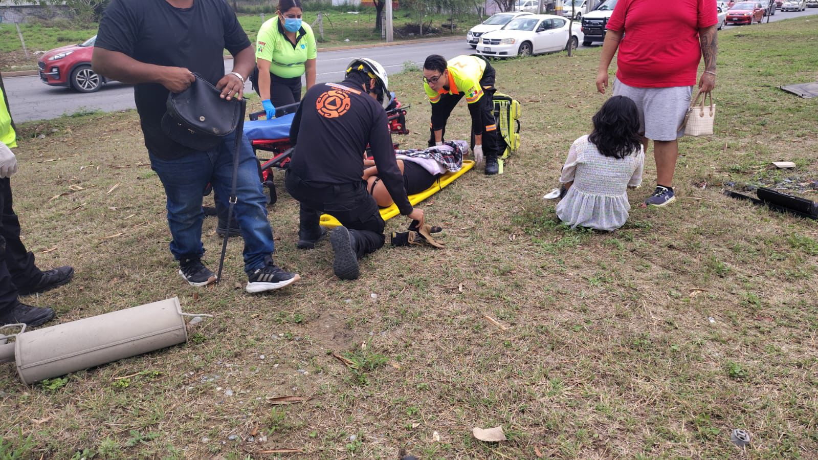 Volcadura en Guadalupe deja cinco mujeres lesionadas; cuatro fueron hospitalizadas