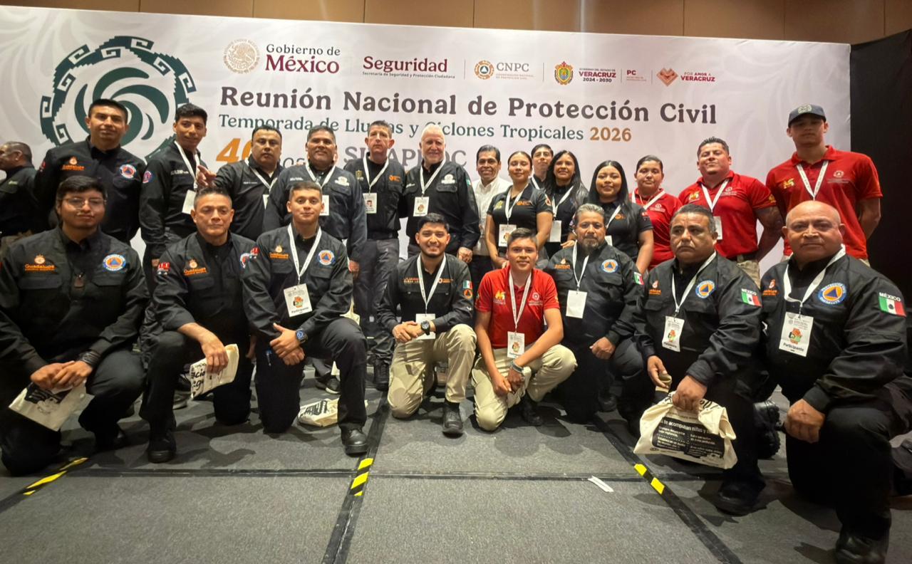 Participa Protección Civil de Nuevo León en reunión nacional ante temporada de ciclones 2026