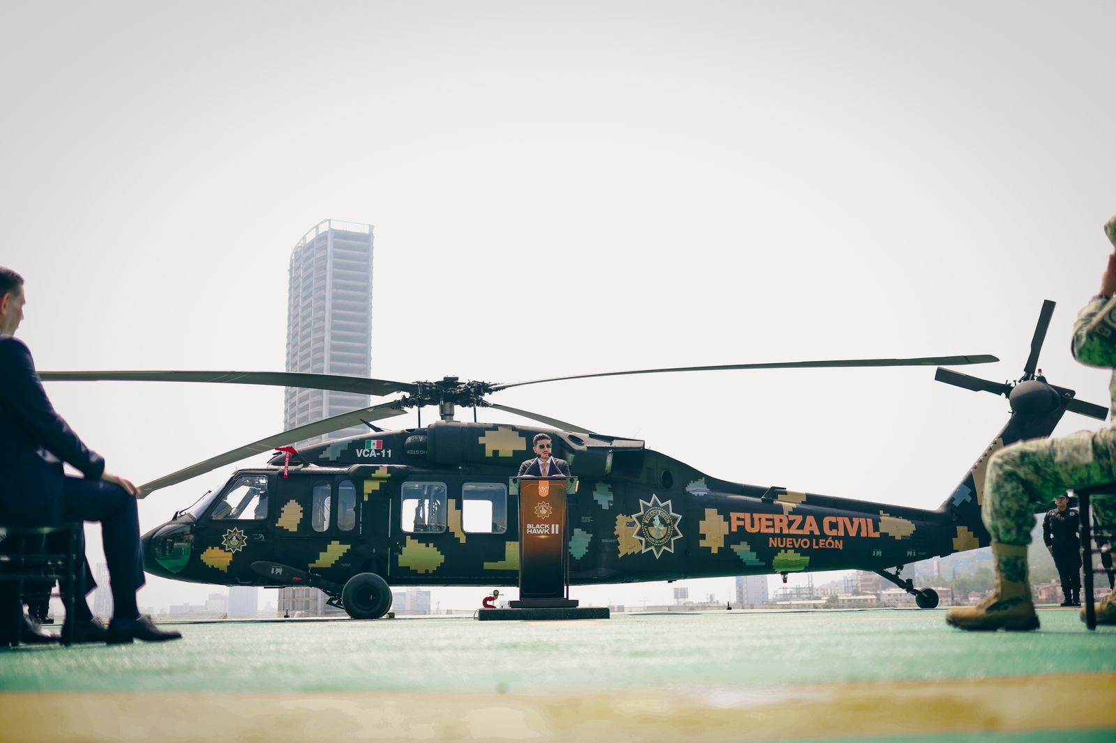 Nuevo León refuerza vigilancia con segundo Black Hawk