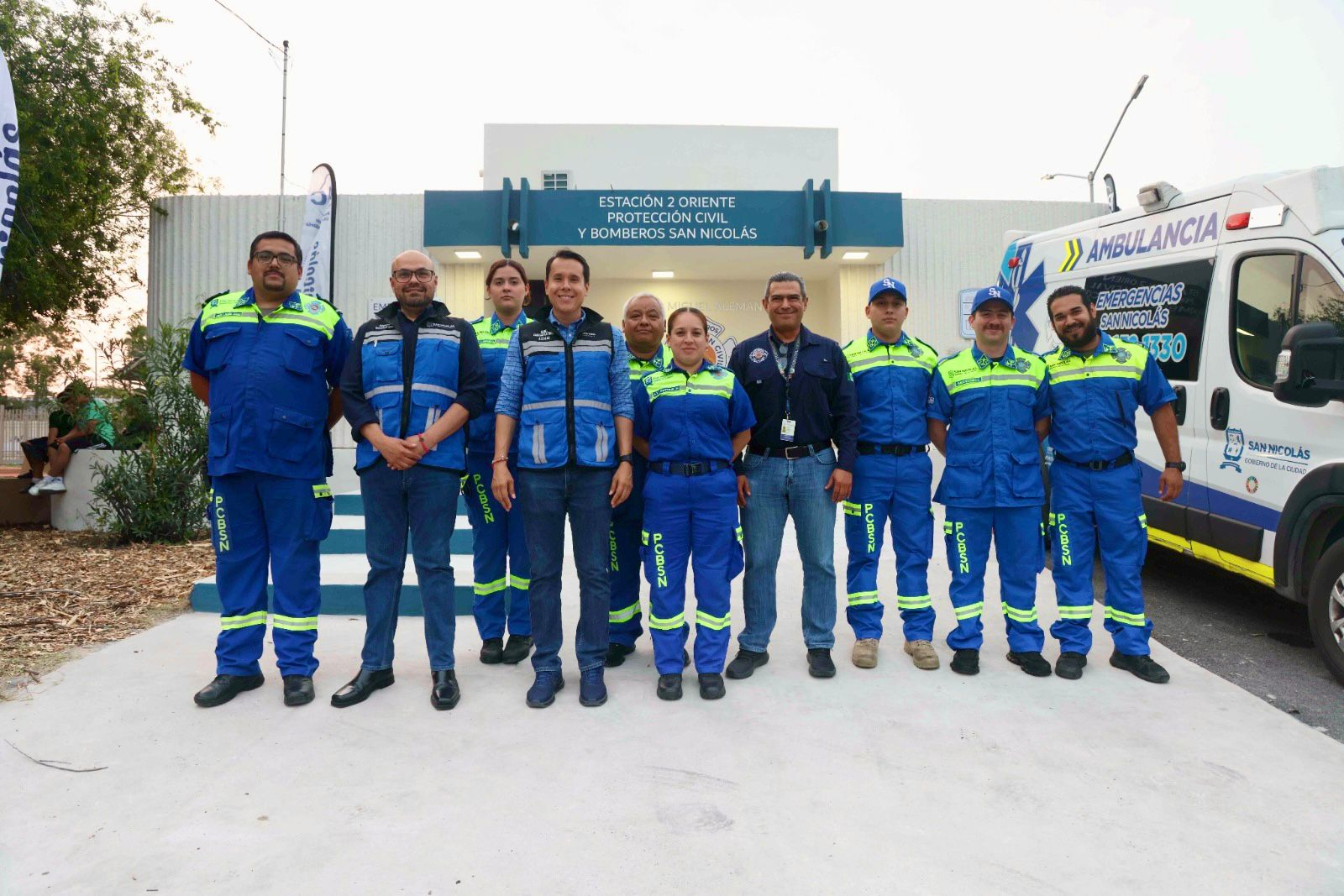 Inaugura San Nicolás nueva estación de Protección Civil y Bomberos en la colonia Miguel Alemán