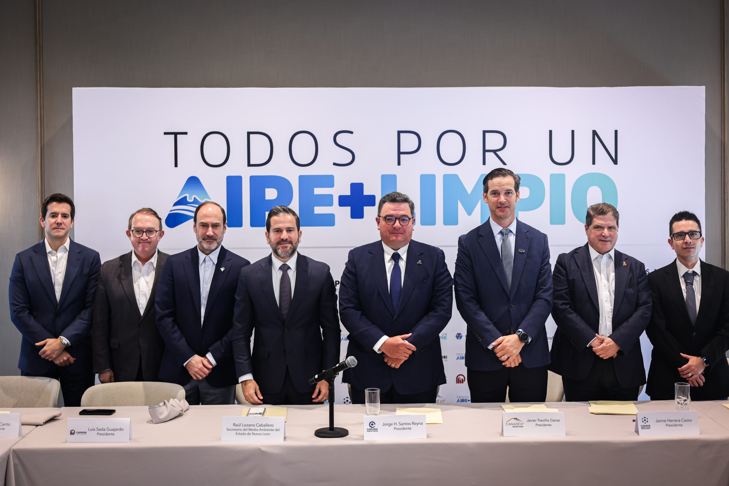 Secretaria de Medio Ambiente de NL y camaras presentan resultados de “Todos por un aire + limpio”